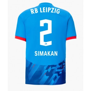 RB Leipzig Mohamed Simakan #2 Rezervni Dres 2023-24 Kratak Rukavima